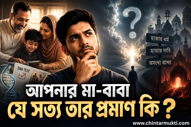মা-বাবাকে প্রমাণ ছাড়া বিশ্বাস করলে, আল্লাহকে কেন নয়?